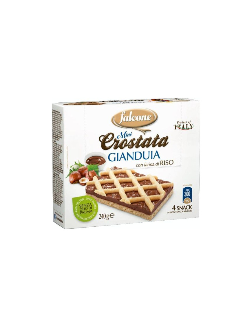 FALCONE CROSTATA GIANDUIA C/FARINA DI RISO G.60X4