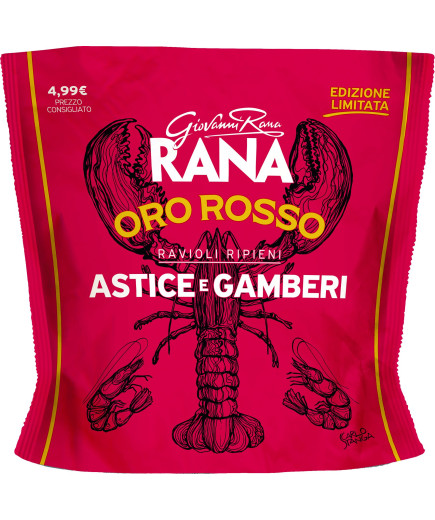 Rana Oro Rosso Astice E Gamberi gr.250