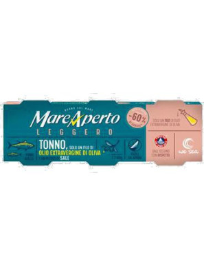 Mareaperto Tonno Leggero Olio Extra Vergine D'Oliva gr.60X3