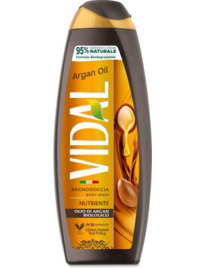 Vidal Bagno Schiuma Nutriente Olio Di Argan/Tonificante Muschio Bianco BIO  ml.500