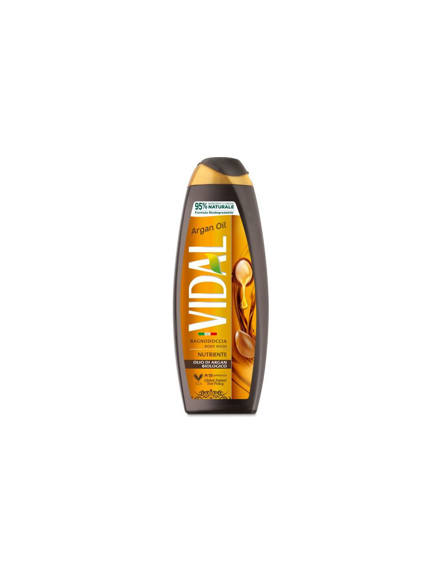 Vidal Bagno Schiuma Nutriente Olio Di Argan/Tonificante Muschio Bianco BIO  ml.500