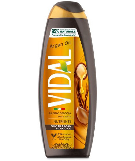 Vidal Bagno Schiuma Nutriente Olio Di Argan/Tonificante Muschio Bianco BIO  ml.500