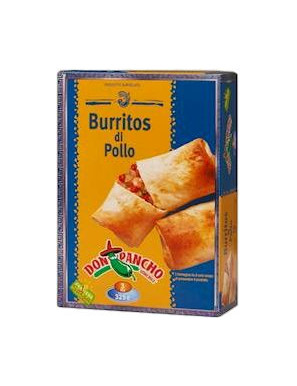 Donpancho Burritos Di Pollo Con Salsa Piccante gr.325