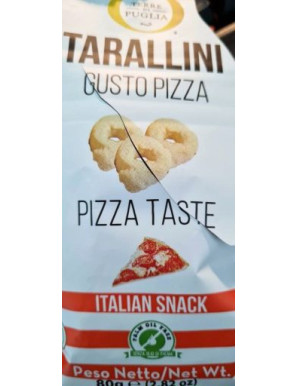 TERRE DI PUGLIA TARALLI MILLERIGHE PIZZA GR 80