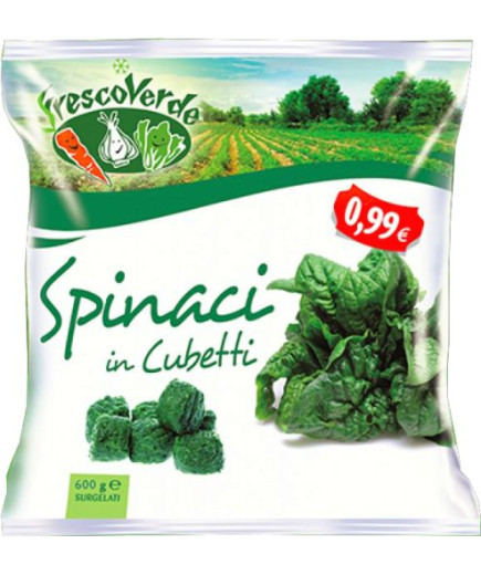 FRESCOVERDE SPINACI IN CUBETTIG.600 SURG