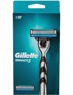 GILLETTE MACH3 SISTEMA + 2 RICARICHE