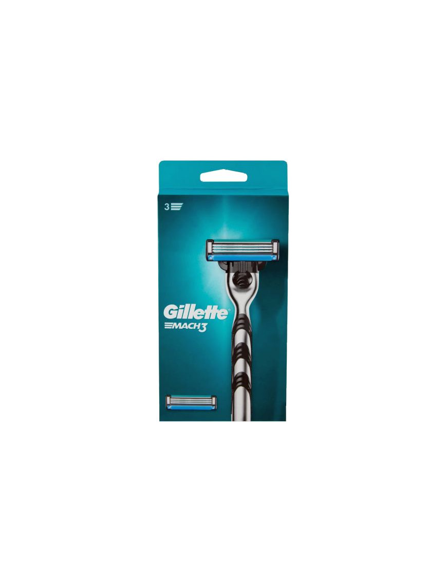 GILLETTE MACH3 SISTEMA + 2 RICARICHE