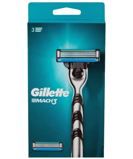 GILLETTE MACH3 SISTEMA + 2 RICARICHE