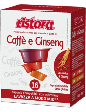 RISTORA CAPSULE CAFFE' E GINSENG COMP.LAVAZZA AMM G8,5X16