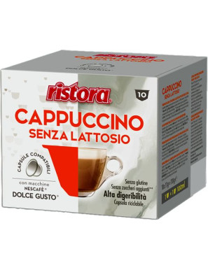 RISTORA CAPSULE CAPPUCCINO SENZA LATTOSIO COMP.NDG G.11X10
