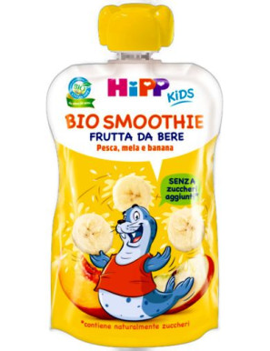 HIPP BIO SMOOTHIES MELA,PESCAE BANANA 120ML