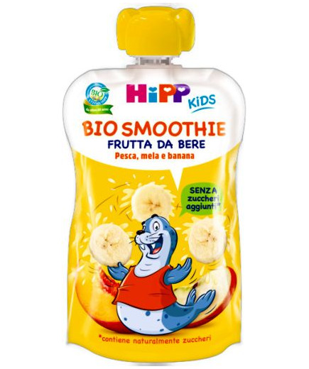 HIPP BIO SMOOTHIES MELA,PESCAE BANANA 120ML