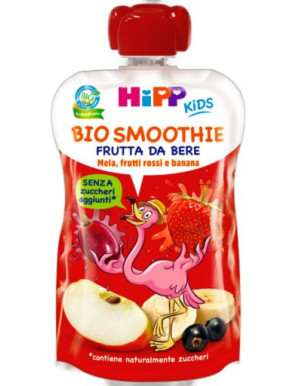 HIPP BIO SMOOTHIES MELA,FRUTTI ROSSI E BANANA 120ML