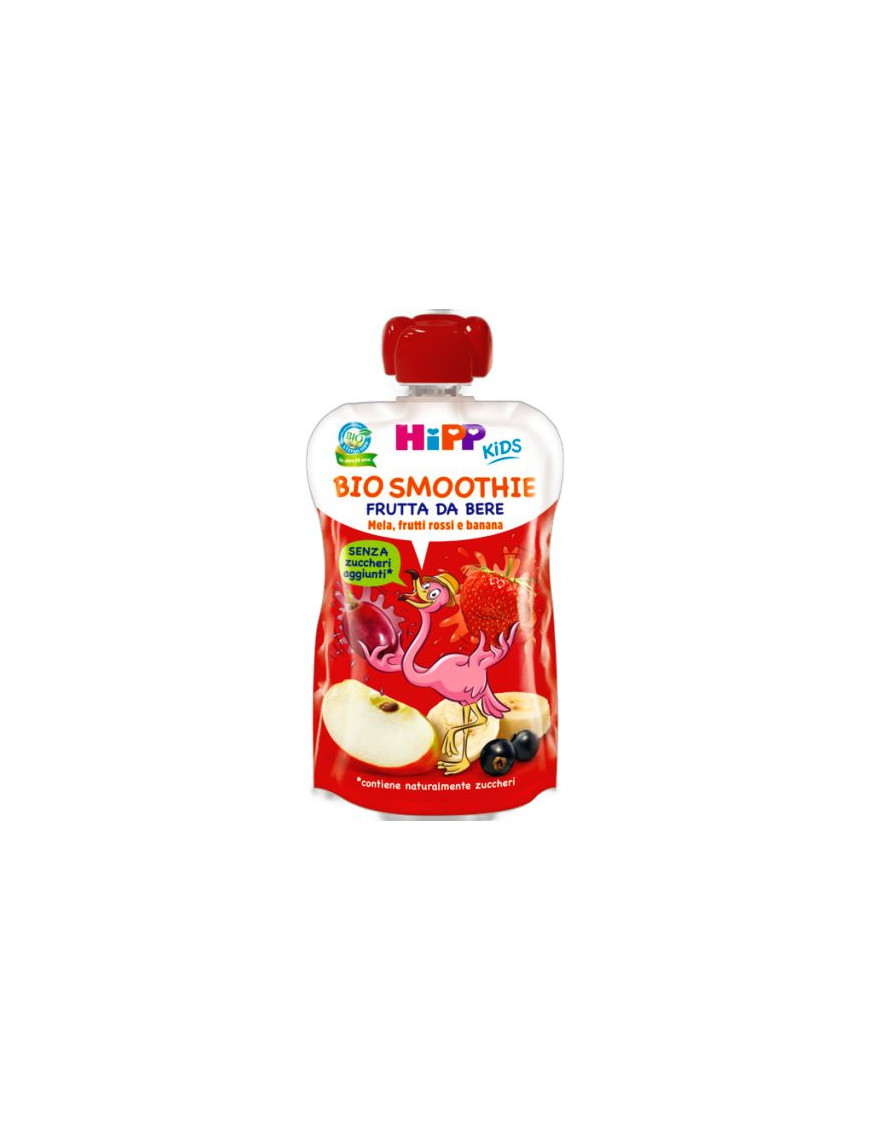 HIPP BIO SMOOTHIES MELA,FRUTTI ROSSI E BANANA 120ML