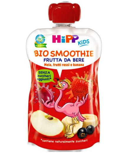 HIPP BIO SMOOTHIES MELA,FRUTTI ROSSI E BANANA 120ML