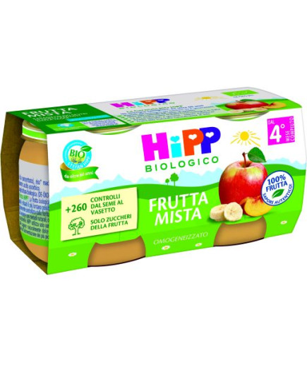HIPP OMOGENEIZZATO FRUTTAMISTA 100%  2X80G