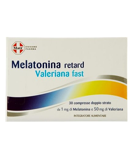 MATT MELATONINA RETARD VALERIANA FAST 30 CPR- DIV. PHARMA