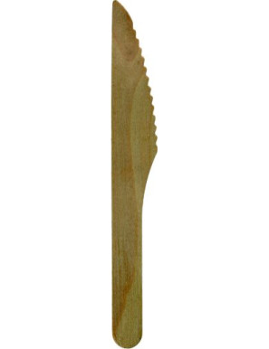 BIO COLTELLI IN LEGNO BIODEGRADABILE PZ.25