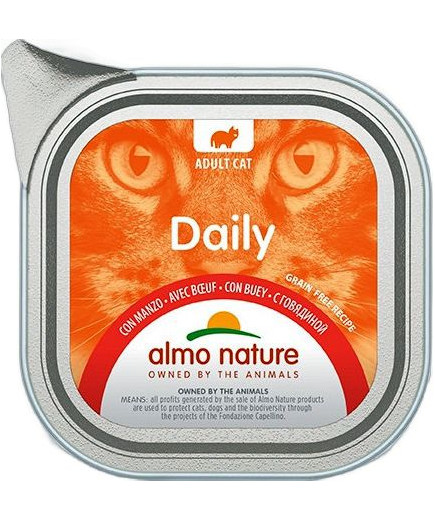 ALMO NATURE GATTO DAILY CON MANZO GR 100 VASCHETTA