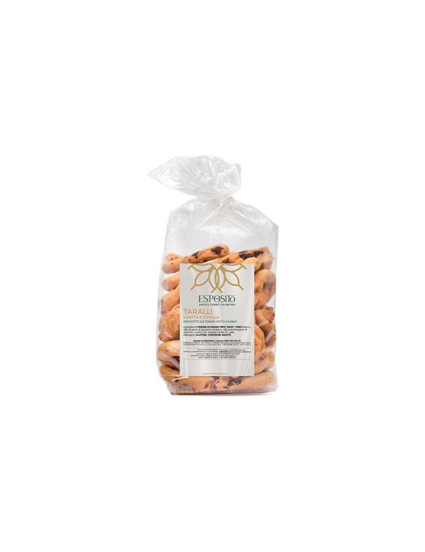 DOLCEZZE SALENTINE TARALLI UVETTA E CIPOLLA G.250