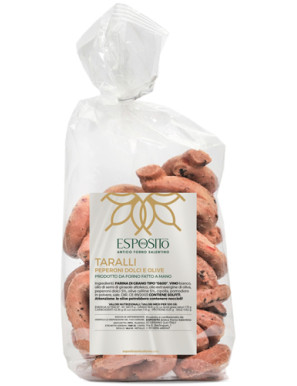 DOLCEZZE SALENTINE TARALLI PEPERONI DOLCI E OLIVE G.250