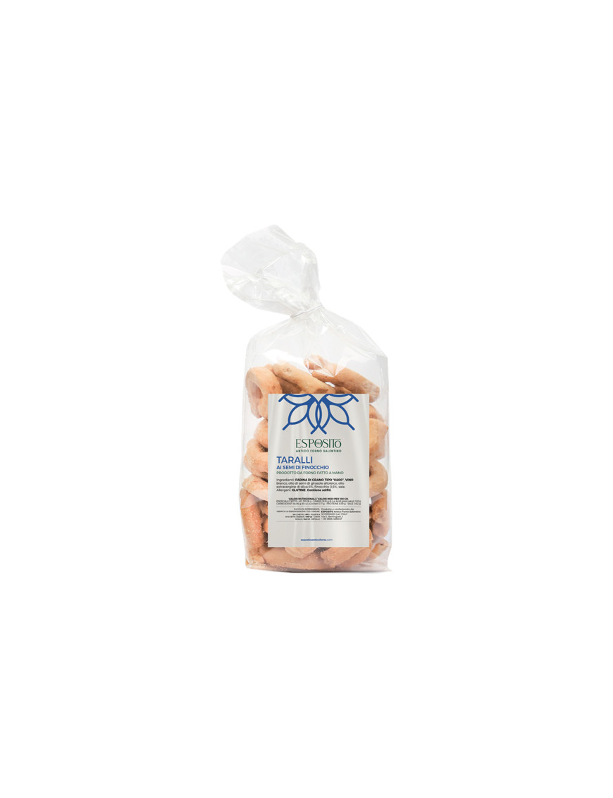 DOLCEZZE SALENTINE TARALLI AISEMI DI FINOCCHIO G.250