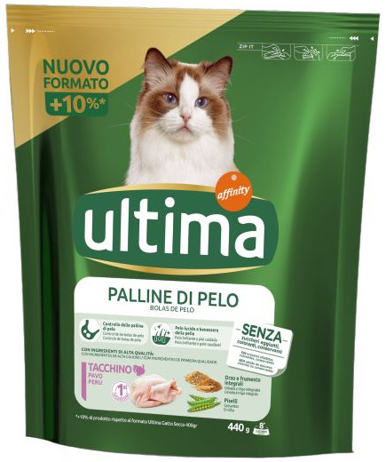 ULTIMA CAT HAIRBALL SECCO BUSTA GR 440