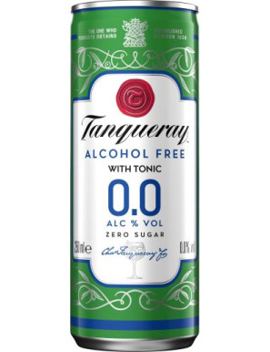 TANQUERAY GIN 0.0 & TONIC CL.25 LATTINA