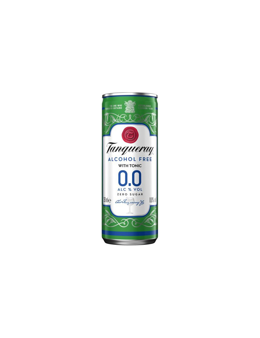 TANQUERAY GIN 0.0 & TONIC CL.25 LATTINA
