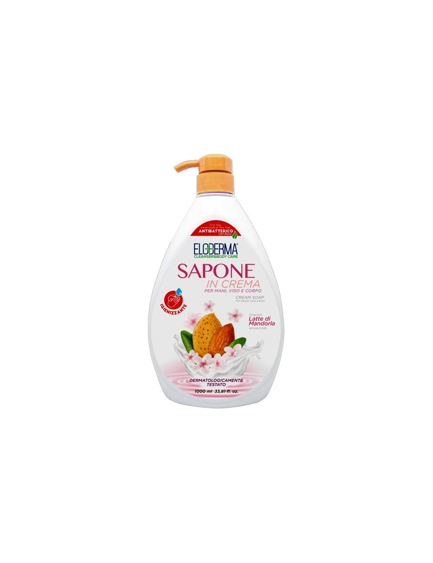 ELODERMA CREMA DI SAPONE LT.1 DISPENCER MANDORLA