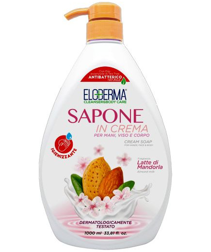 ELODERMA CREMA DI SAPONE LT.1 DISPENCER MANDORLA