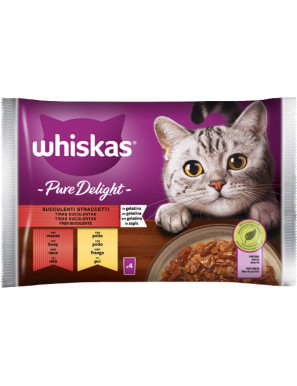 WHISKAS PURE DELIGHT SUCC.STRACC. G.85X4