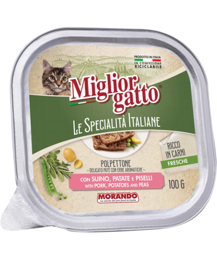 MORANDO MIGLIORGATTO SPECIA.ITPATE GR.100 SUINO PATATE PISEL