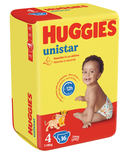 HUGGIES UNISTAR X16 KG.7/18N.4