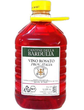 VINO ROSATO PUGLIA PET LT 3 CANTINE BARDULIA