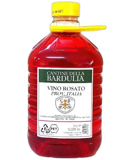 VINO ROSATO PUGLIA PET LT 3 CANTINE BARDULIA