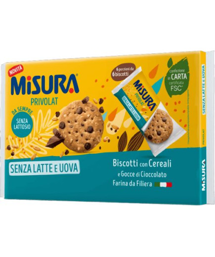 MISURA BISCOTTO G.280 PRIVOLAT CEREALI E CIOCC.