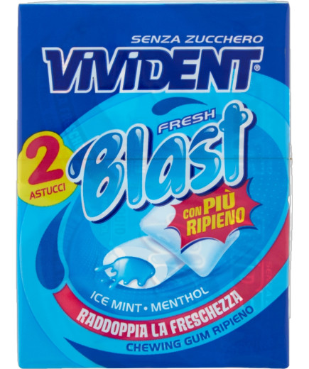 Perfetti Vivident Fresh Blast Blue 2X24