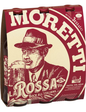 Moretti Birra Rossa cl.33X3