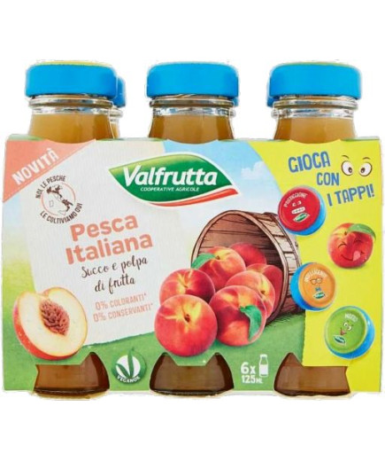 Valfrutta Succo Pesca ml.125x6