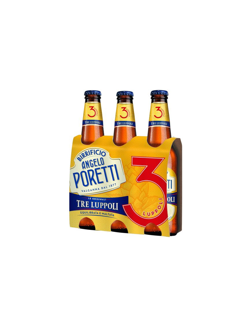 Poretti Birra 3 Luppoli cl.33X3