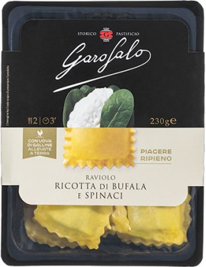 GAROFALO RAVIOLO G.230 RIC.BUFALA E SPINACI -PASTA FRESCA-