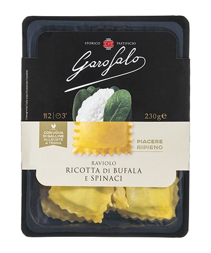 GAROFALO RAVIOLO G.230 RIC.BUFALA E SPINACI -PASTA FRESCA-