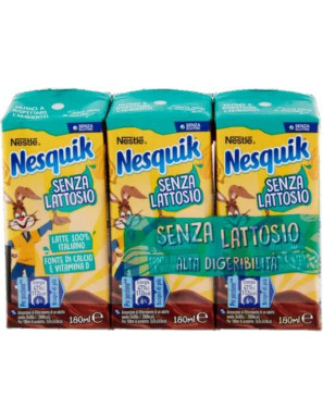 NESTLE NESQUIK SHAKE ML.180X3 S/LATTOSIO