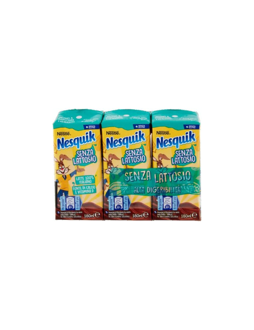 NESTLE NESQUIK SHAKE ML.180X3 S/LATTOSIO