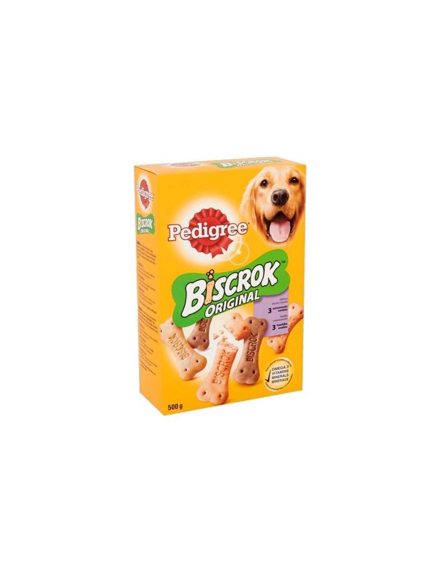 PEDIGREE BISCROCK G.500 SCATOLA  -SNACK CANE-