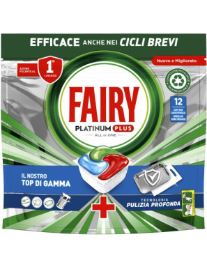 FAIRY PLATINUM PLUS 12 CAPS PULIZIA PROFONDA