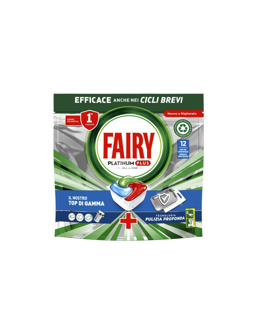 FAIRY PLATINUM PLUS 12 CAPS PULIZIA PROFONDA