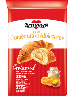 BREAMORE CROISSANT CON CONFETT DI ALBICOCCA X5 G.225