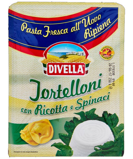 Divella Pasta Fresca Tortelloni Ricotta E Spinaci gr.250